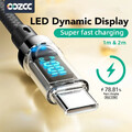 100W-6A USB-C Typ-C Daten Kabel LED Display Ladekabel PD Schnellladekabel