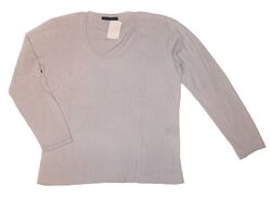 Premium Essentials Kaschmirpullover NEU hellgrau Gr.44