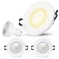 3er Set IP65 Einbaustrahler BEDA GU10 LED  Lampe 38° wechselbar 6W warmweiß 230V