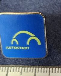 Sammler Pin - KFZ/AUTO - VW "Käfer / Autostadt" - Blau - Rar/Selten