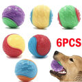 Sricam 6X Squeaky Dog Balls, Dog Toy Teeth Brushing Puppy Chew Toy Pet Training