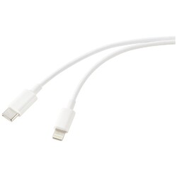 Renkforce USB-Kabel USB 2.0 USB-C® Stecker, Apple Lightning Stecker 2.00 m We...