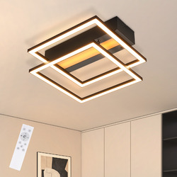 ZMH 36W LED+RGB Deckenleuchte 2 Rahmen Dimmbar Deckenlampe Wohnzimmer Esszimmer