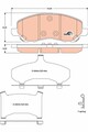 TRW Bremsbelagsatz Scheibenbremse COTEC GDB4142 für DODGE CHRYSLER MITSUBISHI JS