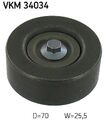 SKF VKM 34034 Umlenk-/Führungsrolle, Keilrippenriemen für FORD MAZDA