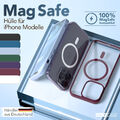 Hülle für Apple iPhone mit MagSafe Transparent Silikon Handyhülle Cover Klar