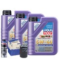 Motoröl 5W40 LIQUI MOLY High Tech 3L+MAHLE Ölfilter +Spülung
