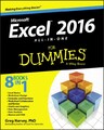 Excel 2016 All-in-One For Dummies by Greg  Harvey (Paperback Book)