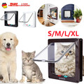 4Wege Katzenklappe Hundeklappe mit Tunnel S-XL Haustiertür Katzentür Katze Hunde