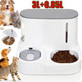 Futterautomat Katze Automatischer 2-in-1 Futterspender für Katzen Hund Haustiere