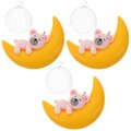 3 Pcs Mondbär Anhänger Aquarium Monddekor Schwimmende Dekorationen Für Aquarien