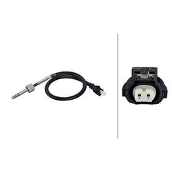 1x Sensor, Abgastemperatur HELLA 6PT 010 376-471 passend für MERCEDES-BENZ