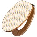WC-Sitz Bambus Holz Toilettendeckel banjado Klobrille Klodeckel Bunte Punkte