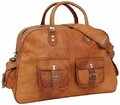 Leder Echt Reisegepäck Seesack Sporttasche Reisetasche Übernachtung Weekender...