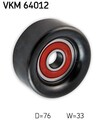 SKF Vkm64012 Umlenk Führungsrolle Keilrippenriemen Rippenriemen für Dodge
