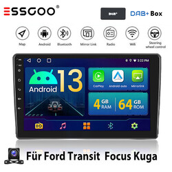 Android 14 Autoradio Carplay Für Ford Transit Bus S-Max Focus Kuga GPS Navi DAB+