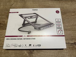 HAMA USB-C-Docking-Station "Connect2Office Stand", Notebook-Stand