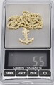 Echt 14k Gelbgold Hohlseil Halskette Anker Anhänger 16-24 Zoll Brandneu