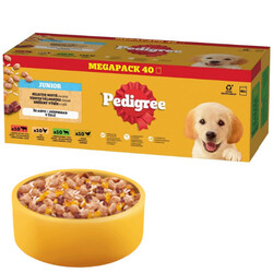 40x100 g PEDIGREE Junior Nassfutter MIX 4 Geschmacks in Gelee für Welpen