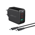 AcefastA13 Ladegerät Set mit USB-C 1.2m Kabel 65W Schnellladegerät 2x USB-C & 1