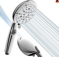 Cobbe Duschkopf Wassersparender, Druckerhöhend mit Stoppfunktion, Handbrause 