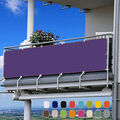 Balkon Sichtschutz Balkonbespannung Wasserdicht Winddicht UV-Schutz Lila Neu