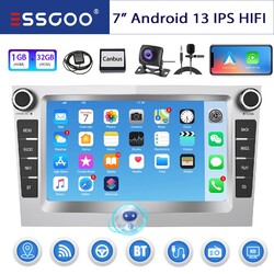 Für Opel Corsa C Astra H Combo Autoradio Apple Carplay Android 13 32G RDS BT KAM
