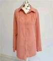 38/40 Damen Langarm Bluse Tunika Basic Oberteil Neu