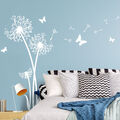 Wandtattoo Wandaufkleber Wandsticker Wohnzimmer Pusteblumen Schmetterlinge W3422