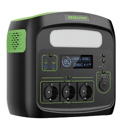 NECESPOW 1102.5Wh Solargenerator 1500W Tragbare Powerstation LiFePO4 AKKU