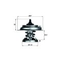 1x Thermostat, Kühlmittel MAHLE TX 29 75D passend für MERCEDES-BENZ