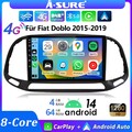 4+64G Android 14 Autoradio GPS CarPlay RDS WIFI DSP RDS Für Fiat Doblo 2015-2019