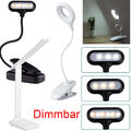 LED Klemmleuchte Tisch-Lampe dimmbar Schreibtischlampe Leselampe flexibel USB