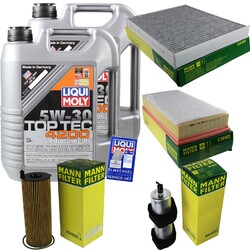INSPEKTIONSKIT FILTER LIQUI MOLY ÖL 10L 5W-30 für Audi Q7 4L 3.0 TDI 4.2