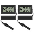 2PCS Mini Digital Thermometer Hygrometer Temperatur Luftfeuchtigkeit Monitor Mit