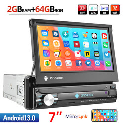 2+64G 1Din 7" Android 13 Autoradio MP5 MIT GPS Navi Bluetooth WIFI USB FM AUX