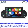 Android 14 Autoradio Für Fiat Panda 2012-2020 Carplay GPS Navi WIFI DAB+ 2+64GB