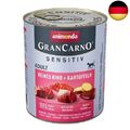 animonda GranCarno Hundefutter Adult Sensitiv, Nassfutter für ausgewachsene 