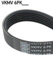 SKF Keilrippenriemen Schwarz für TOYOTA Yaris
