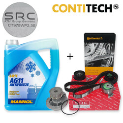 OEM ZAHNRIEMENSATZ CT975 WAPU FÜR OPEL ASTRA G VECTRA C ZAFIRA 1.8 16V CONTI SRC