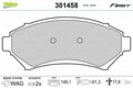 VALEO Bremsbelagsatz, Scheibenbremse 301458 für BUICK CADILLAC CHEVROLET OPEL