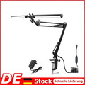 Schreibtischlampe LED Doppelkopf Tischlampe Leselampe Büroleuchte Dimmbar 24W