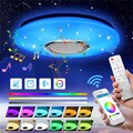 RGB LED Deckenlampe Dimmbar mit Bluetooth Musik Lautsprecher App Fnahwbatnch Neu