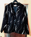 Blazer Viscose NEW JERSEY Damen L schwarzWeiß Muster abstrakt gefüttert sehr gut