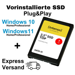 SSD Festplatte mit vorinstallierten Windows 10 Windows 11 für PC Laptop Notebook