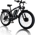 Keteles Elektrofahrrad 2000W/23Ah 26" Doppelmotor Mountain Fettreifen E-Fahrrad