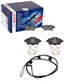 BOSCH BREMSBELÄGE + WARNKONTAKT HINTEN passend für MINI R56 R57 Cabrio Clubman
