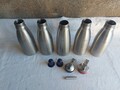5x ISI Gourmet Whip Siphon Edelstahl 1 Liter mit Zubehör