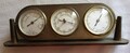 Messing Wetterstation Thermometer Hygrometer Barometer antik Dekoration 23 cm lg