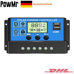 Solar Laderegler 30A 100A MPPT Solar Panel Controller Regulator 12V/24V Mit USB